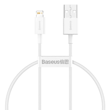 Baseus Superior Series SHORT USB-A to Lightning Charging Cable 25cm for iPhone/iPad - White